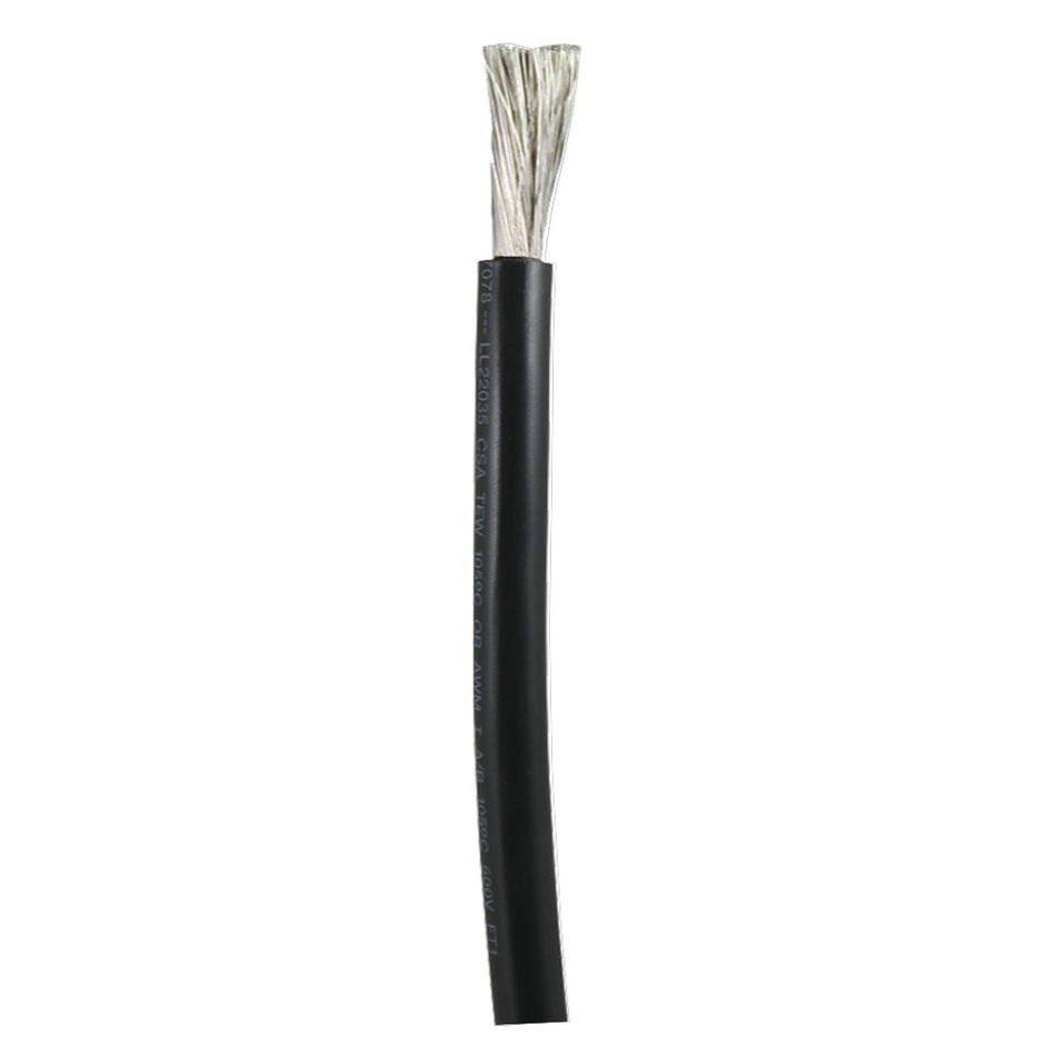 Câble de batterie en cuivre étamé Ancor, 3/0 AWG (81 mm2) - Noir - Vendu au pied [1180 pieds]