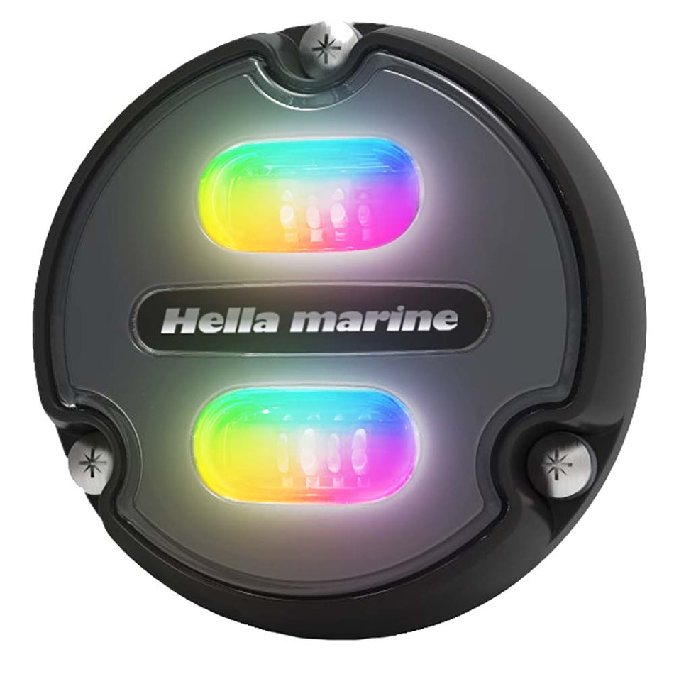 Feu sous-marin Hella Marine Apelo A1 RGB - 1800 lumens - Boîtier noir - Lentille anthracite [016146-001]