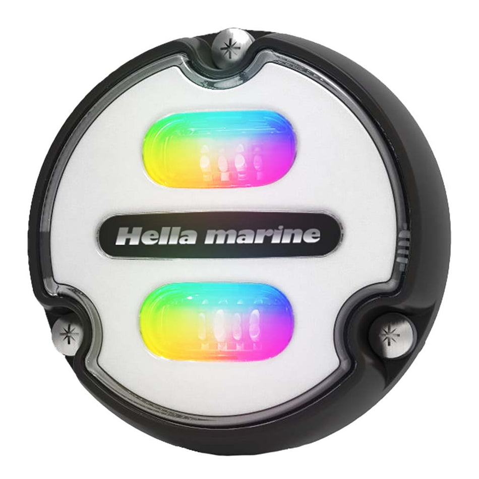 Feu sous-marin Hella Marine Apelo A1 RGB - 1800 lumens - Boîtier noir - Lentille blanche [016146-011]