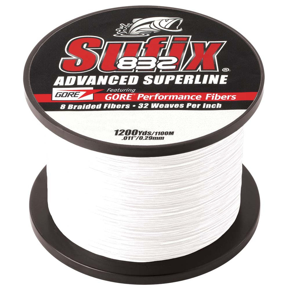 Tresse Sufix 832 Advanced Superline - 30 lb - Ghost - 1 200 m [660-330GH]