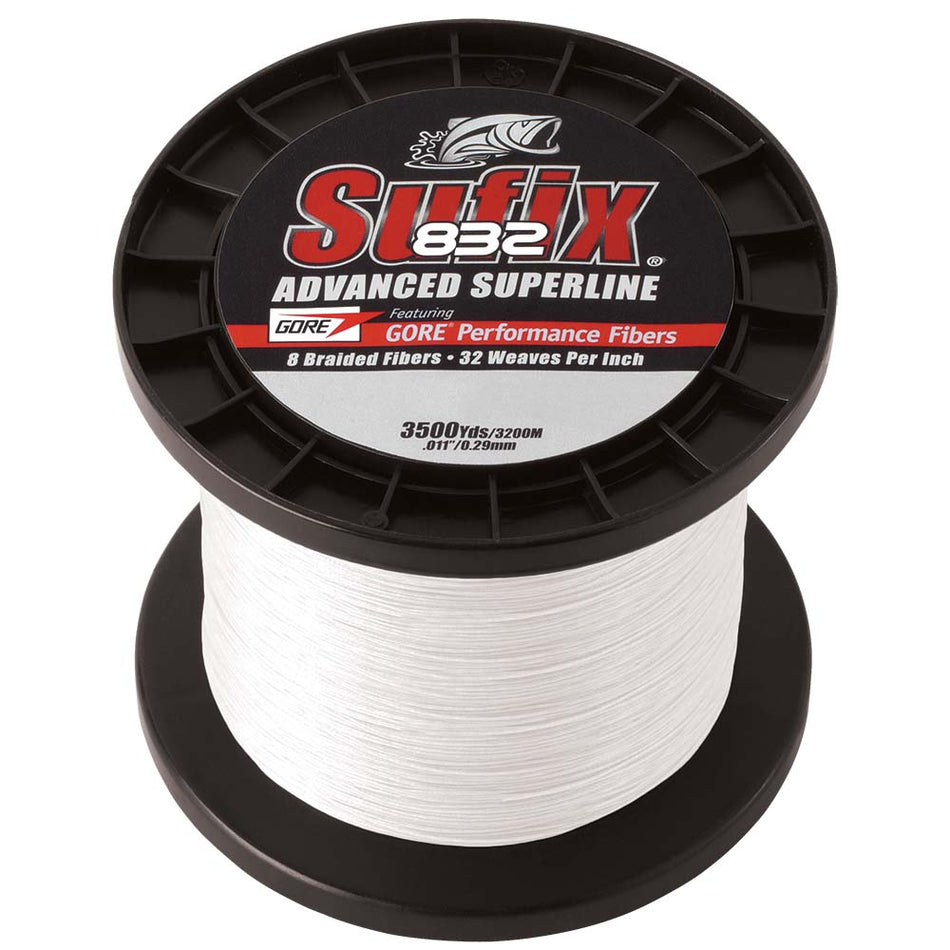 Tresse Sufix 832 Advanced Superline - 30 lb - Ghost - 3 500 verges [660-430GH]