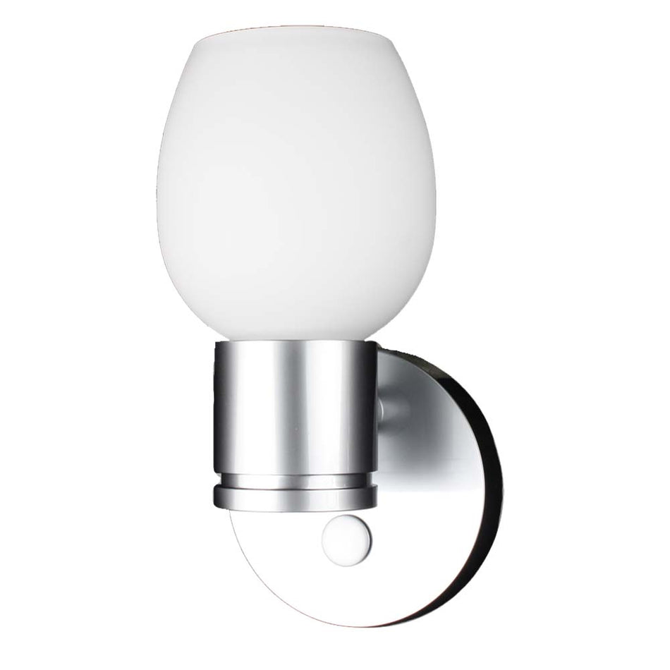 Applique murale LED Lunasea - Nickel brossé - Verre tulipe [LLB-33OW-81-OT]