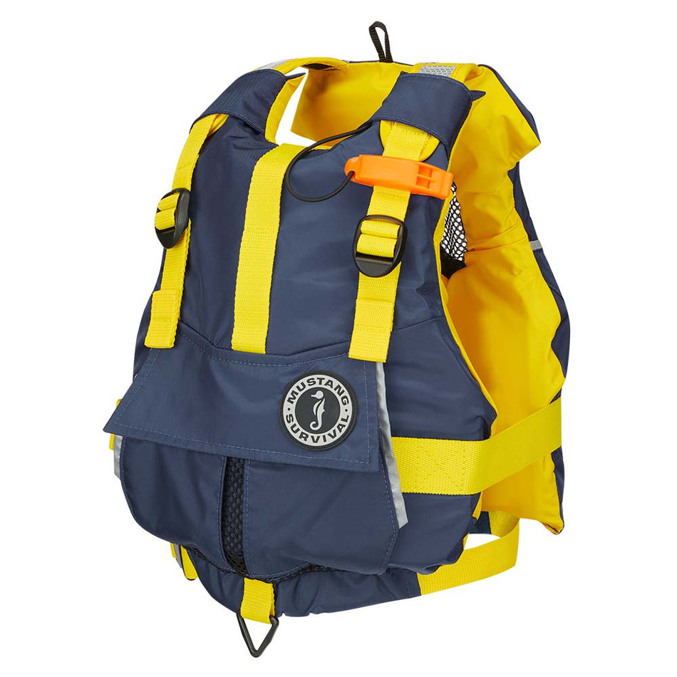 Gilet en mousse Mustang Youth Bobby - Jaune/bleu marine [MV2500-5-0-216]