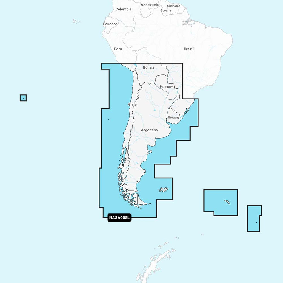 Navionics NASA005L - Chili, Argentine Île de Pâques - Navionics+ [010-C1365-30]