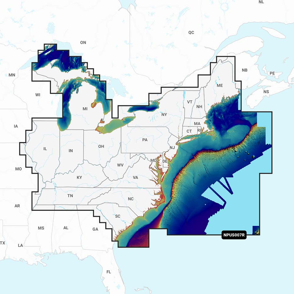 Navionics Platinum+ NPUS007R - Est des États-Unis [010-C1370-40]