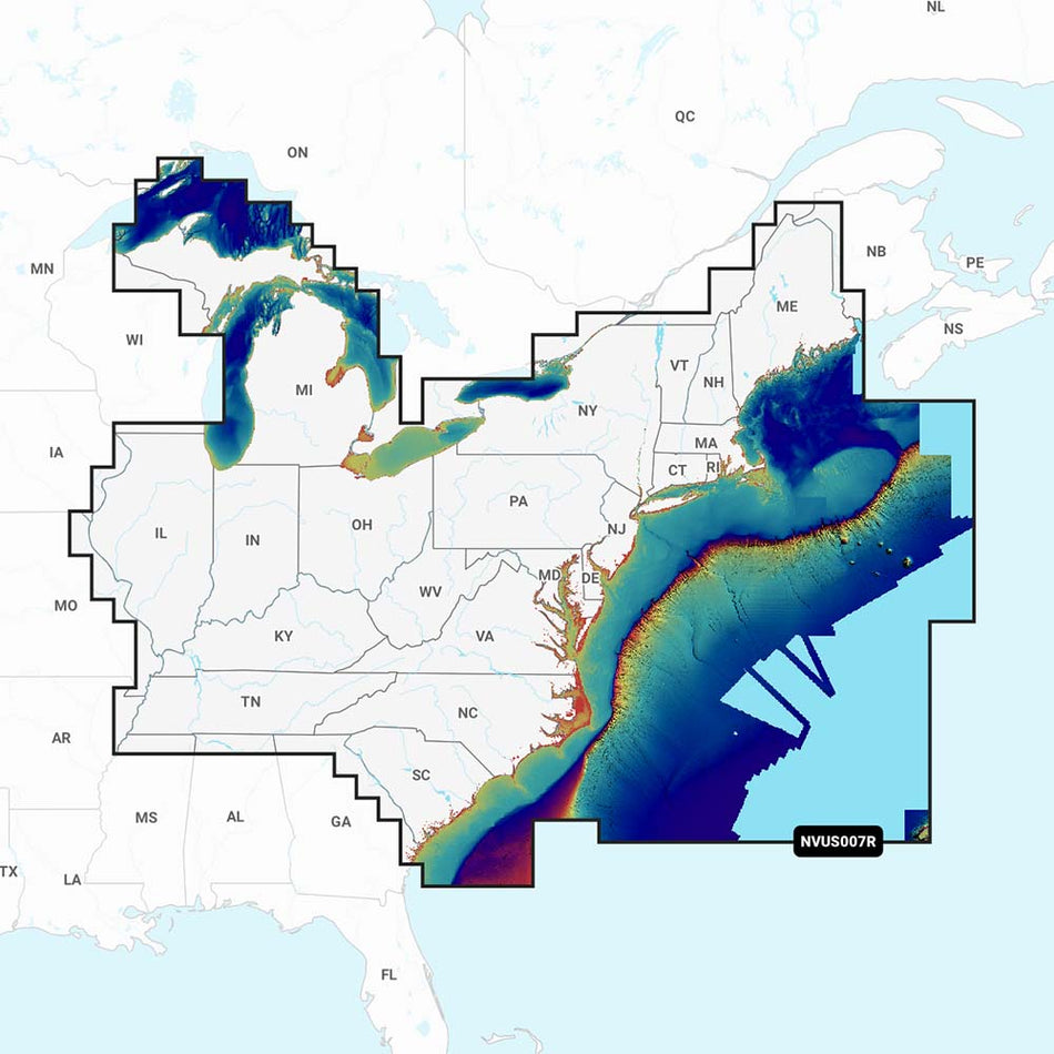 Garmin Navionics Vision+ NVUS007R États-Unis Est [010-C1291-00]