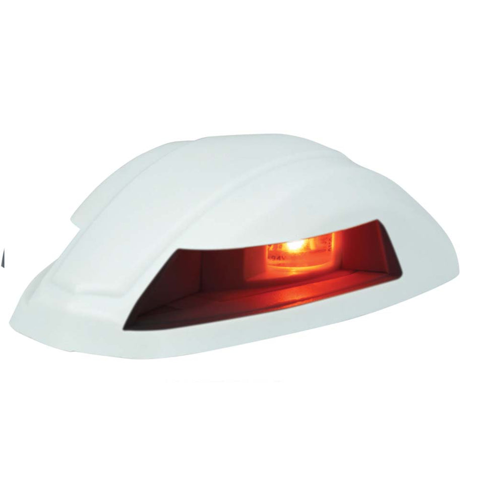 Feu de navigation bicolore à LED 12 V Perko - Blanc arrondi [0655002WHT]