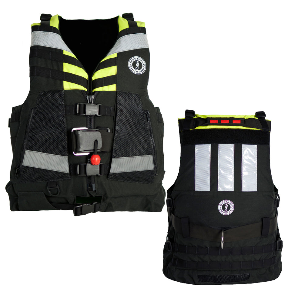 Gilet de sauvetage aquatique Mustang Swift - Jaune fluo/vert/noir - Universel [MRV15002-251-0-206]