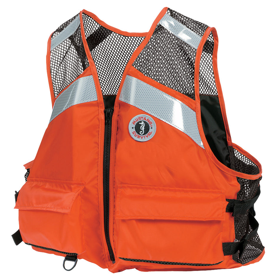 Gilet en maille industrielle Mustang - Orange - XXL/3XXL [MV1254T1-2-XXL/XXXL-216]