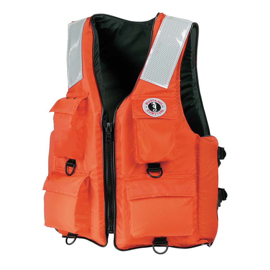 Gilet de flottaison à 4 poches Mustang - Orange - XXXL - 7XL [MV3128T2-2-7XL-216]