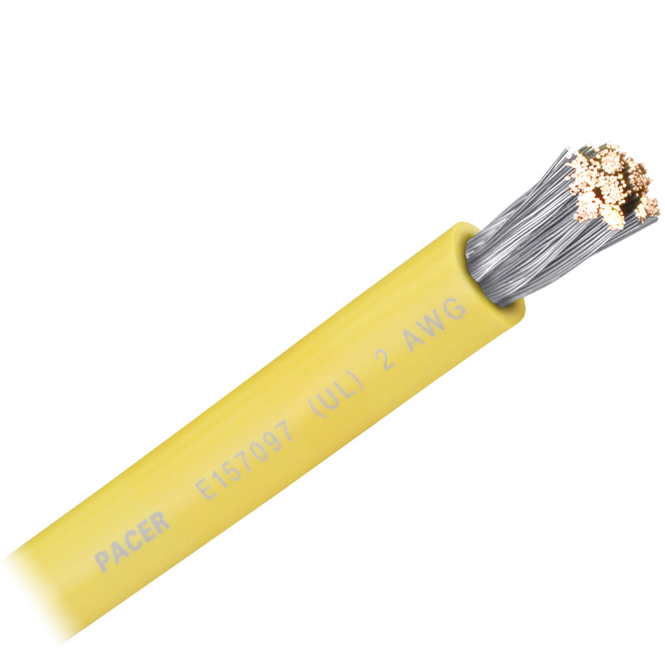 Câble de batterie Pacer Yellow 2 AWG - Vendu au pied [WUL2YL-FT]