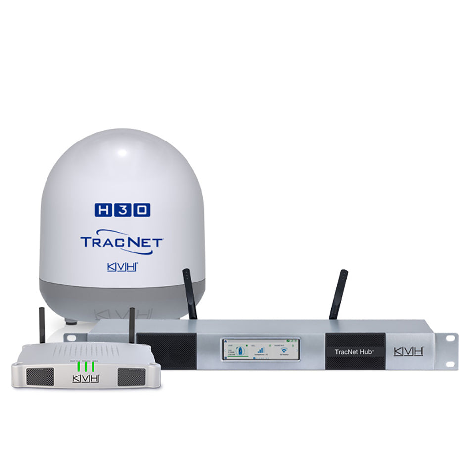 Antenne KVH TracNet H30 en bande Ku avec concentrateur TracNet [01-0432-11]