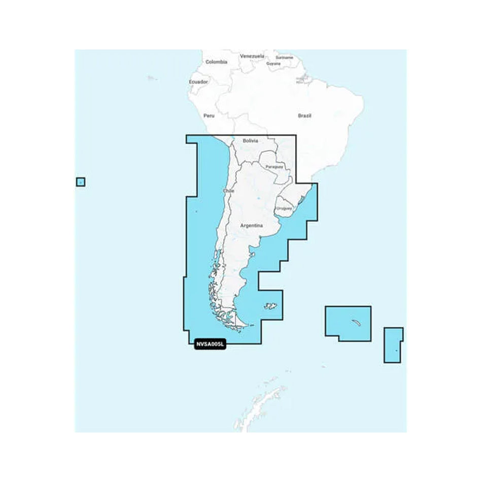 Garmin Navionics Vision+ NVSA005L - Chili, Argentine Île de Pâques - Cartes marines [010-C1286-00]