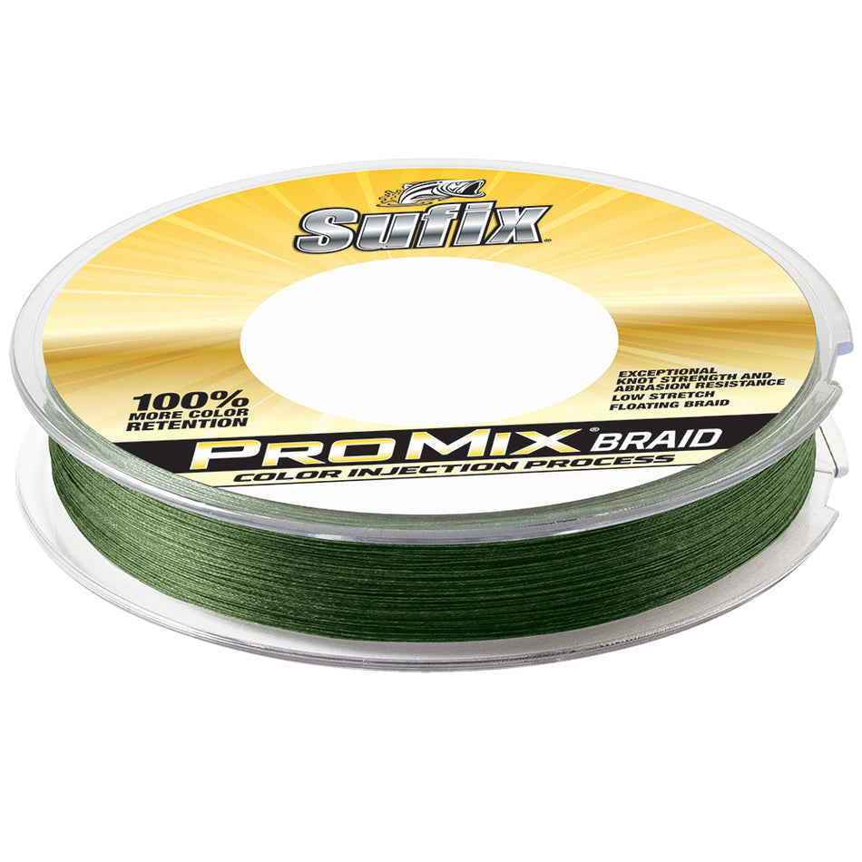 Tresse Sufix ProMix - 10 lb - Vert basse visibilité - 300 verges [630-110 g]