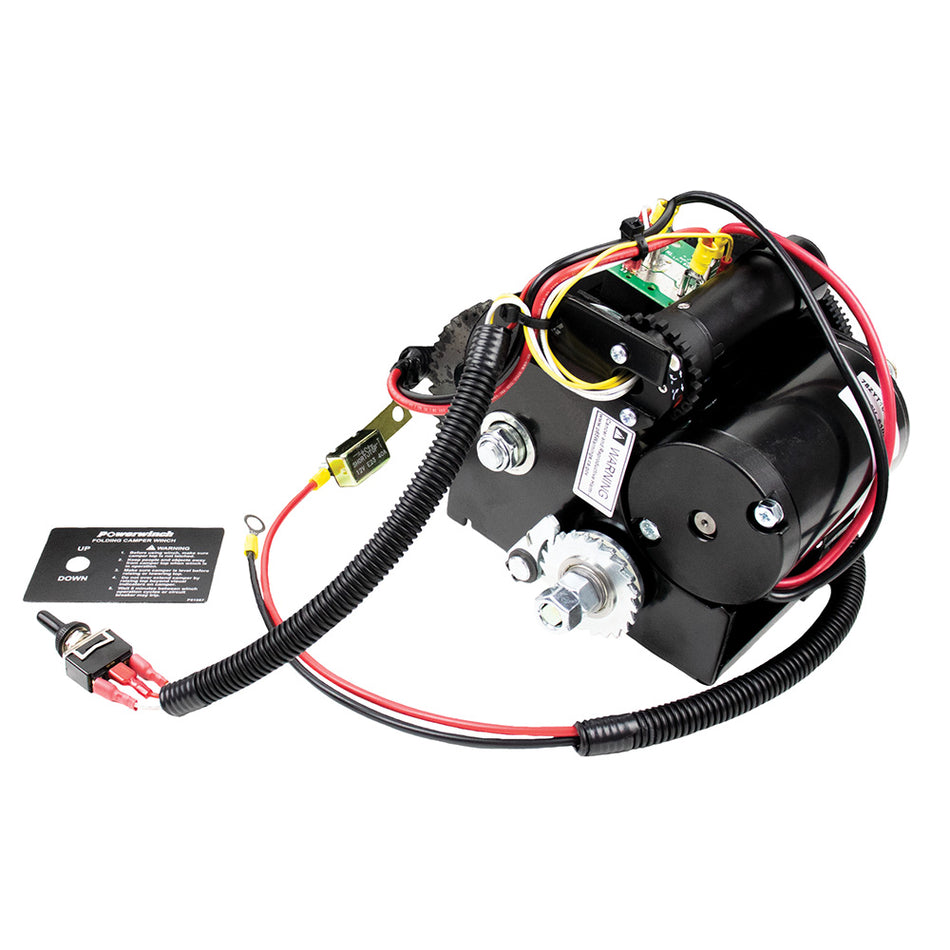 Treuil de camping-car pliable Powerwinch avec capacité de levage de 1 200 lb [P92001]