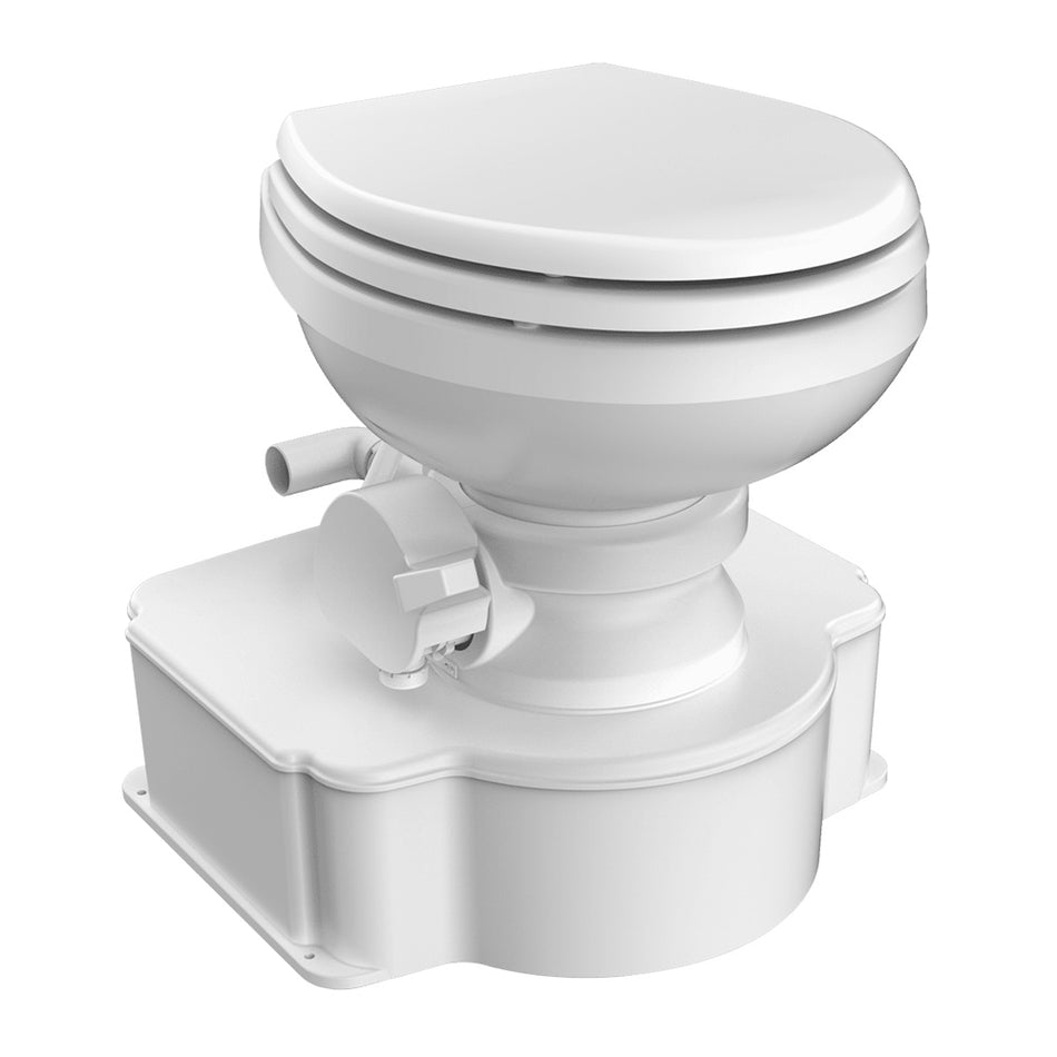 Toilettes à gravité marines Dometic White M65 - Siège allongé avec pédale [312500001]