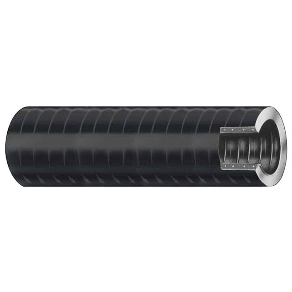 Tuyau de vivier de cale Trident Marine 3/4" x 50 VAC XHD - Hélice en PVC dur - Noir [149-0346]