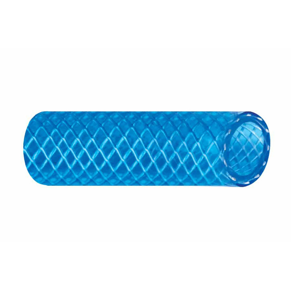 Tuyau d'alimentation en eau froide en PVC renforcé (FDA) Trident Marine 1/2" x 50 - Sans danger pour l'eau potable - Bleu translucide [165-0126]