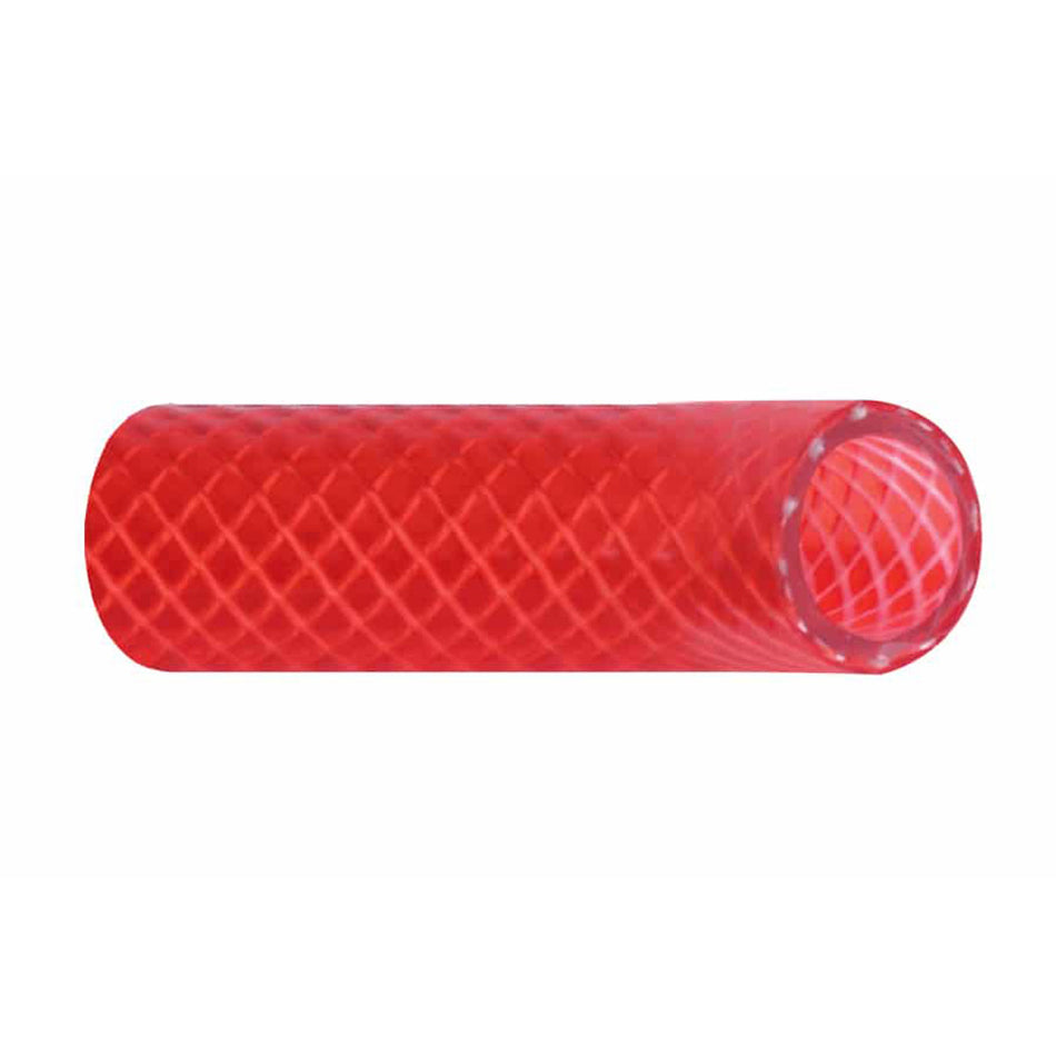 Tuyau d'alimentation en eau chaude en PVC renforcé (FDA) Trident Marine 5/8" x 50 - Sans danger pour l'eau potable - Rouge translucide [166-0586]