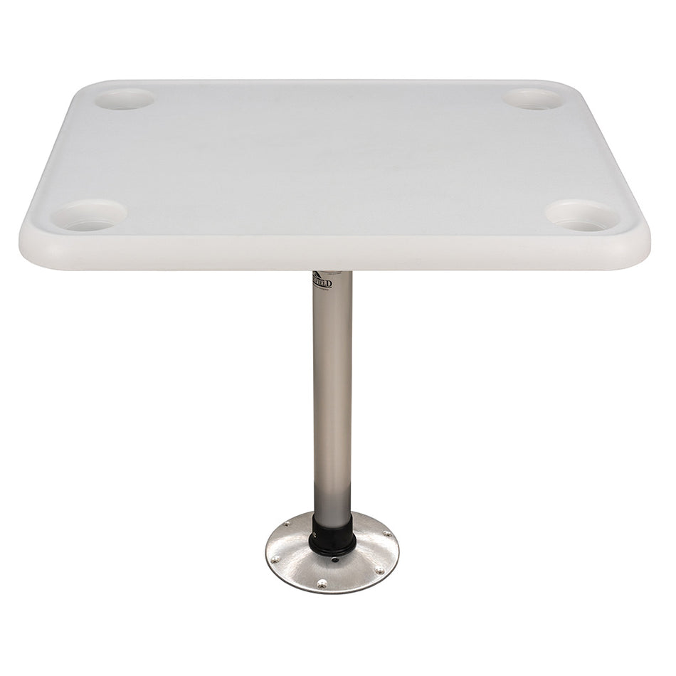 Ensemble de table rectangulaire Springfield 16" x 28" - Filetage blanc [1690107]