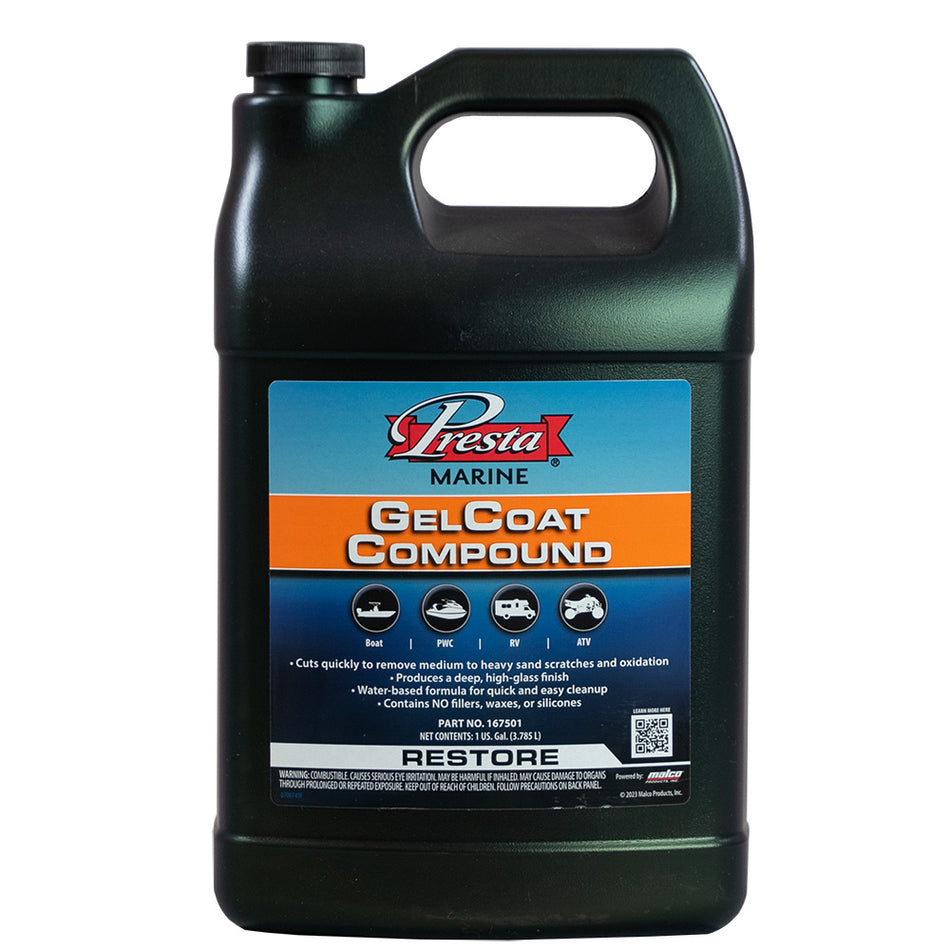 Composé de gel coat Presta - 1 gallon [167501]