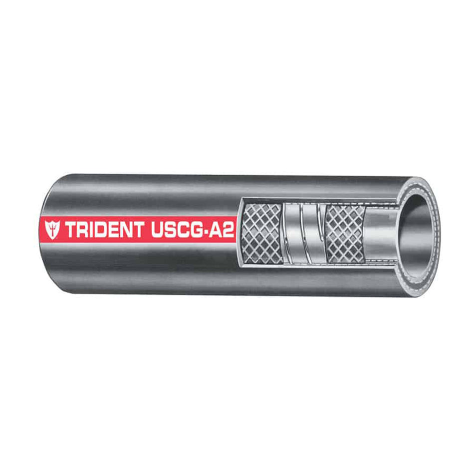 Tuyau de remplissage de carburant Trident Marine 1-1/2" Type A2 - Vendu au pied [327-1126-FT]