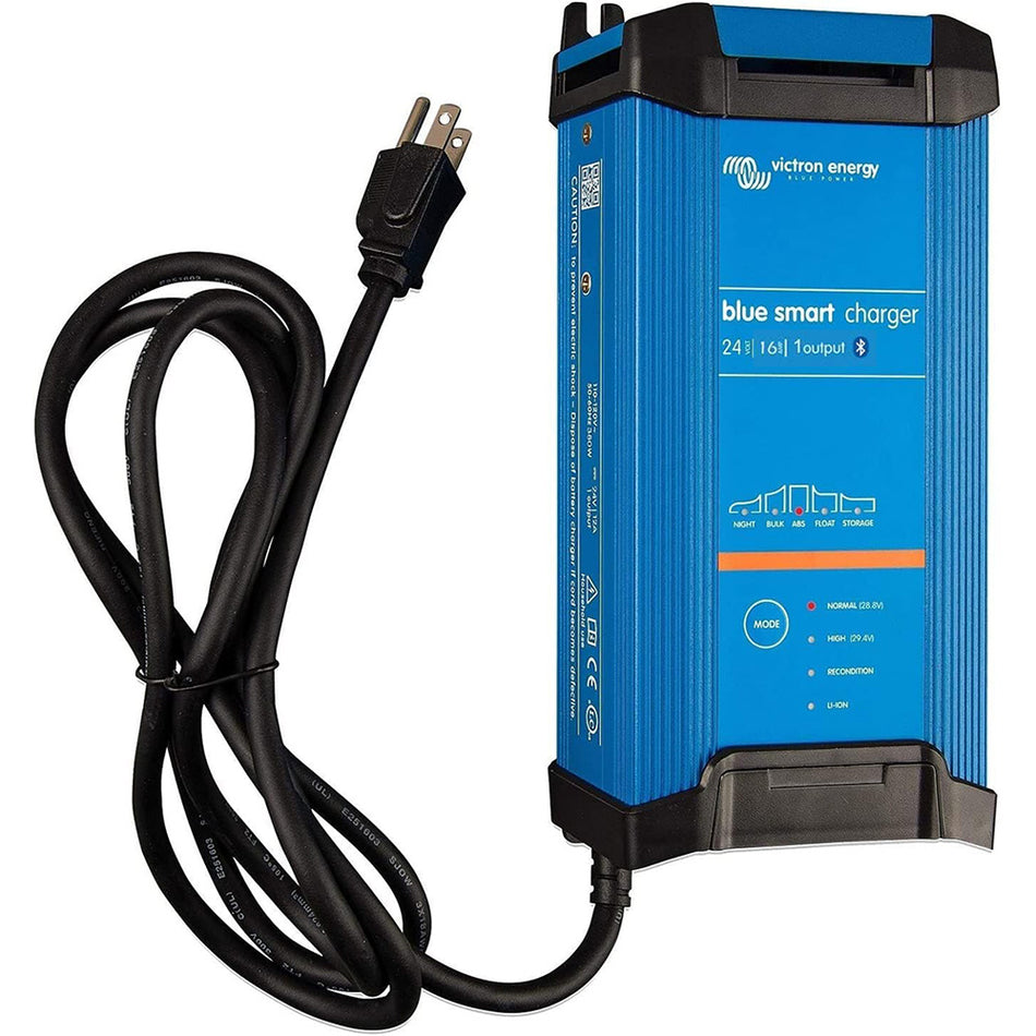 Chargeur Victron Blue Smart IP22 24 V CC 16 A 1 batterie 120 V - Montage à sec [BPC241647102]