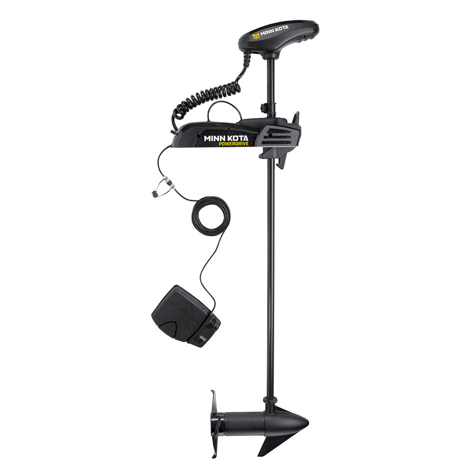 Moteur de pêche à la traîne Minn Kota PowerDrive 45 avec pédale - 12 V - 45 lb - 48 po [1358441]