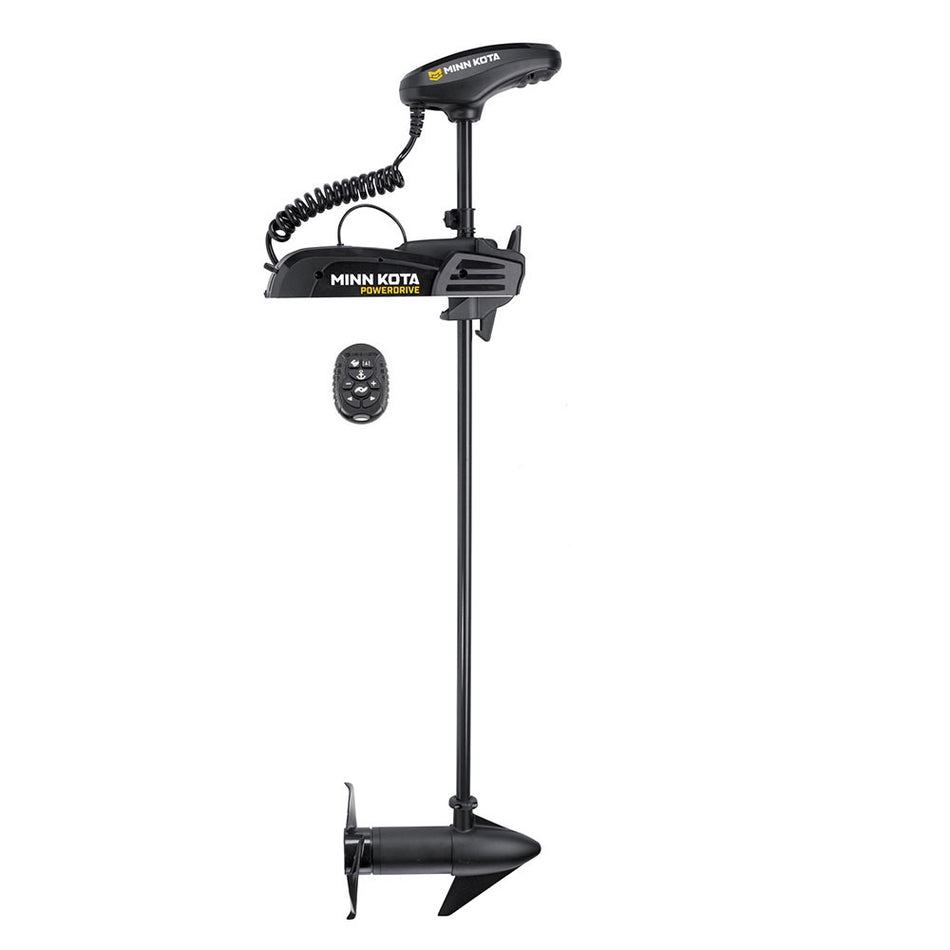 Moteur de pêche à la traîne Minn Kota PowerDrive 55 avec micro-télécommande - 12 V - 55 lb - 54 po [1358451]